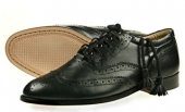 Black Regimental Brogues Shoes 